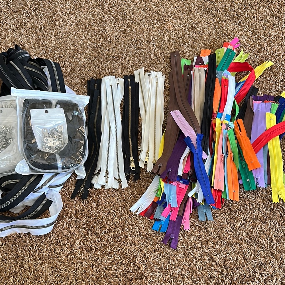 Assorted Colorful Zippers Collection